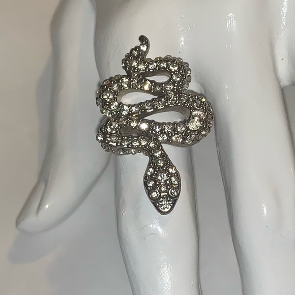 Guess Rhinestone Snake Ring - Picture 1 of 7